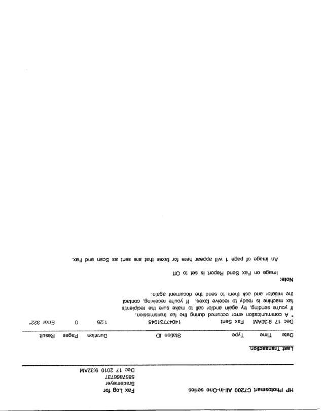 Fax page