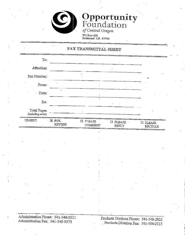 Fax page