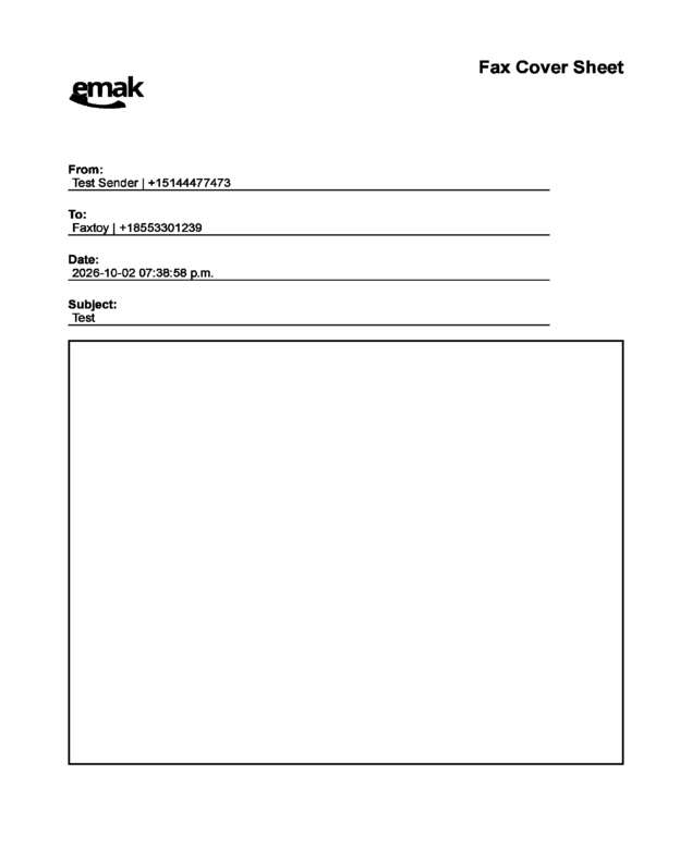fax page