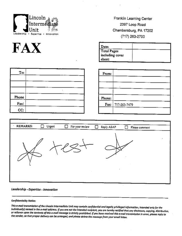 fax page