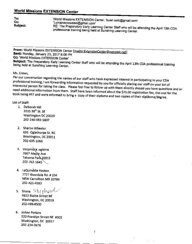 Fax page