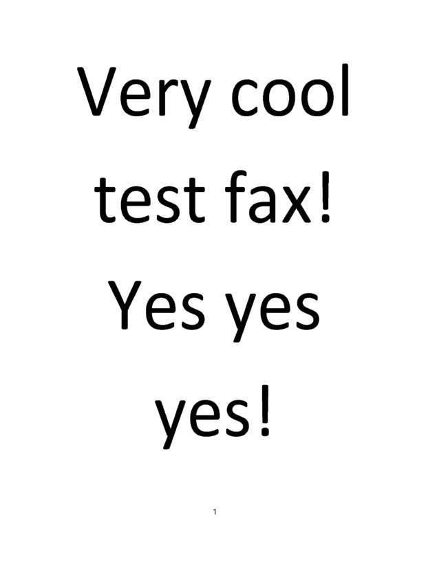 Fax page