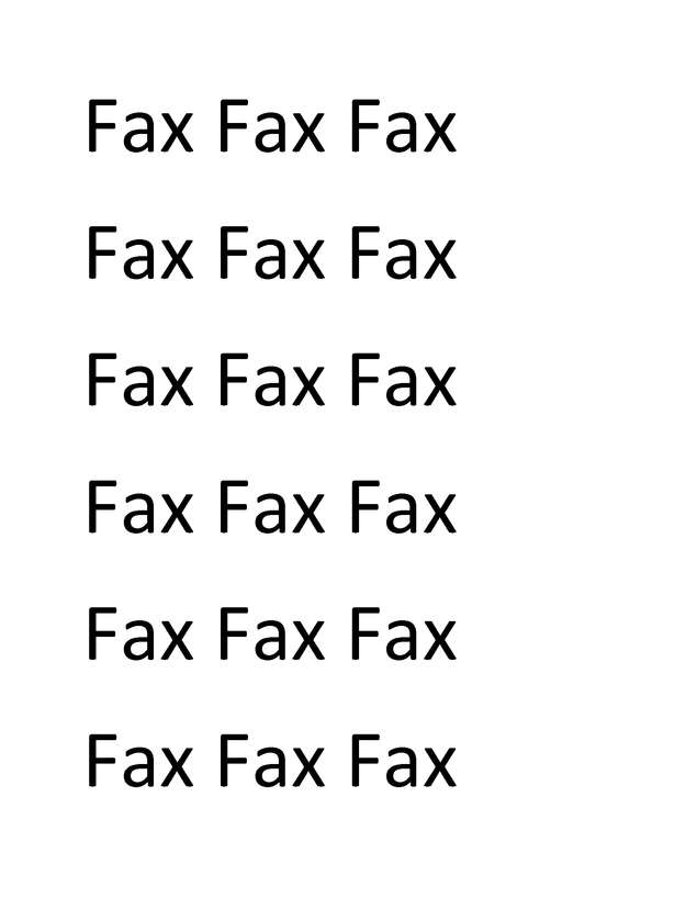 Fax page