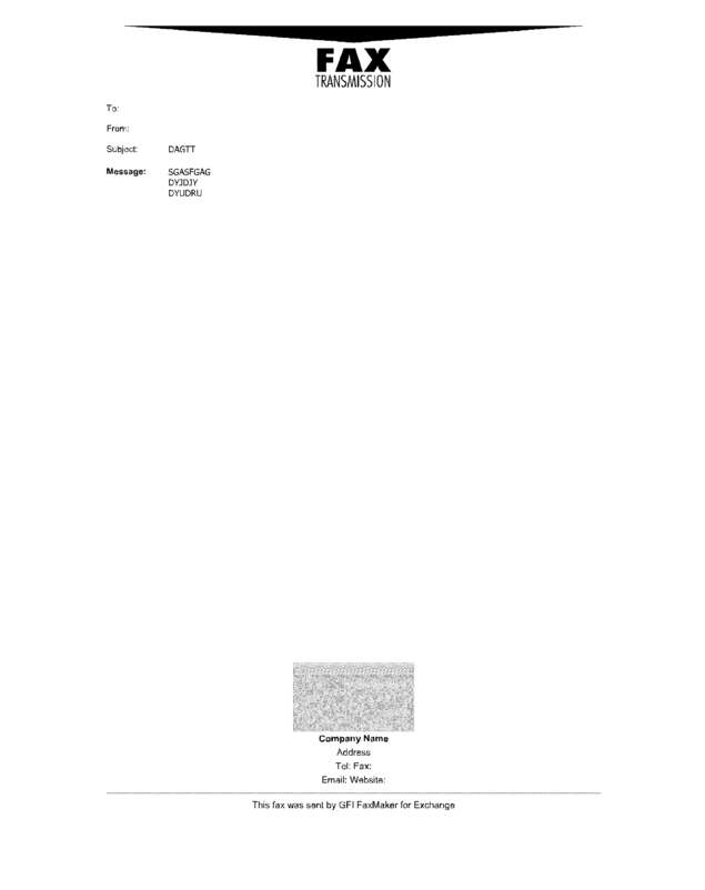 Fax page