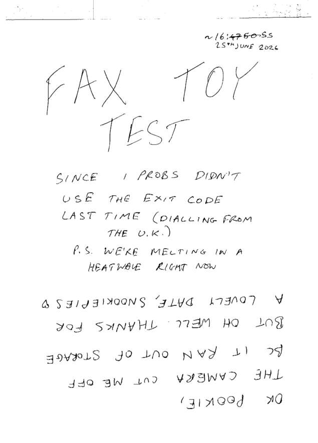 fax page