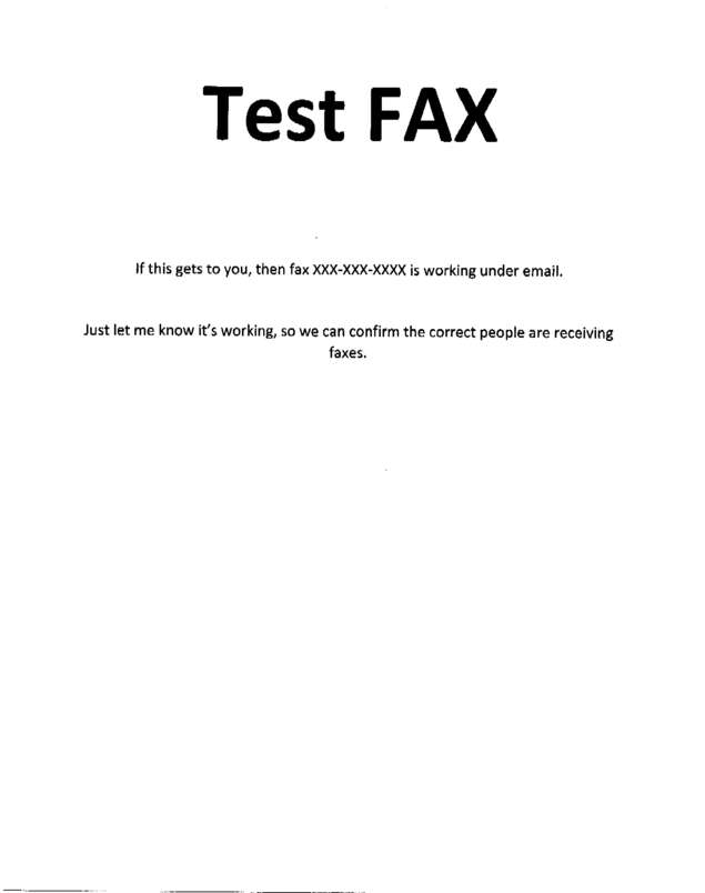 Fax page