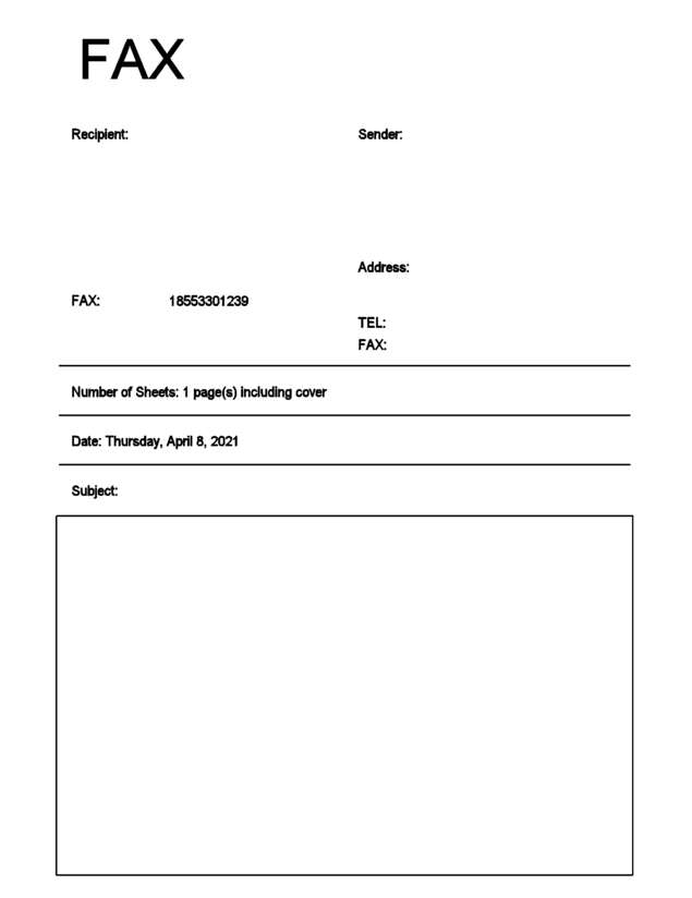 fax page