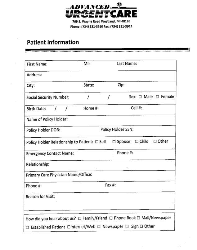Fax page