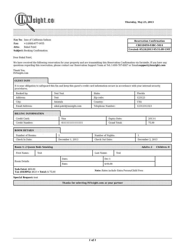 fax page