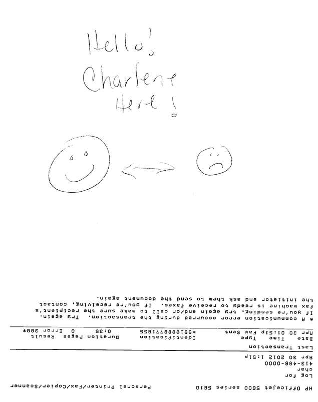 Fax page