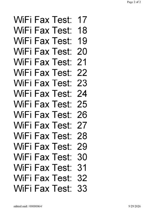 fax page