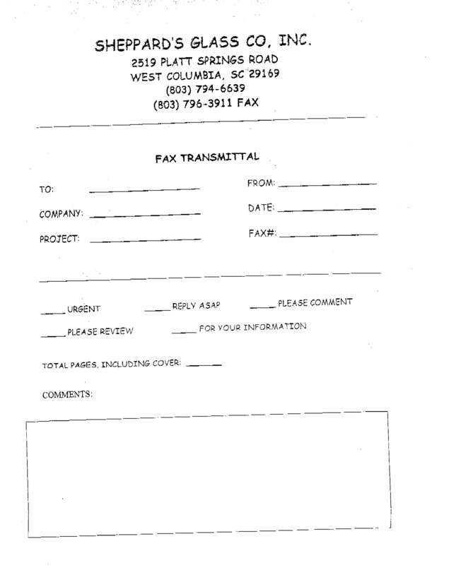Fax page
