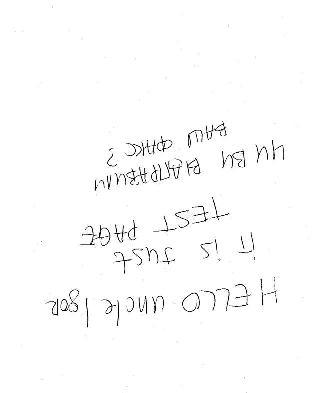 Fax page