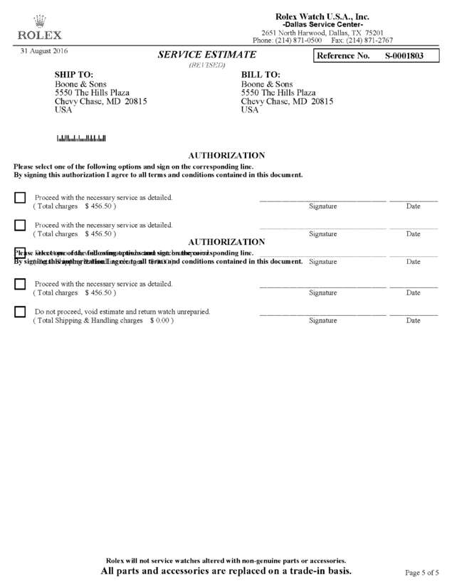 Fax page