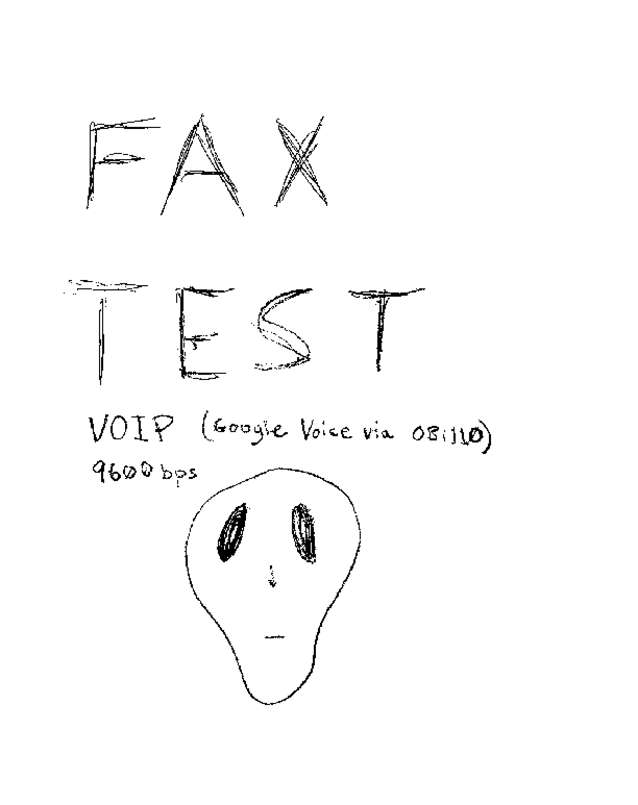 Fax page