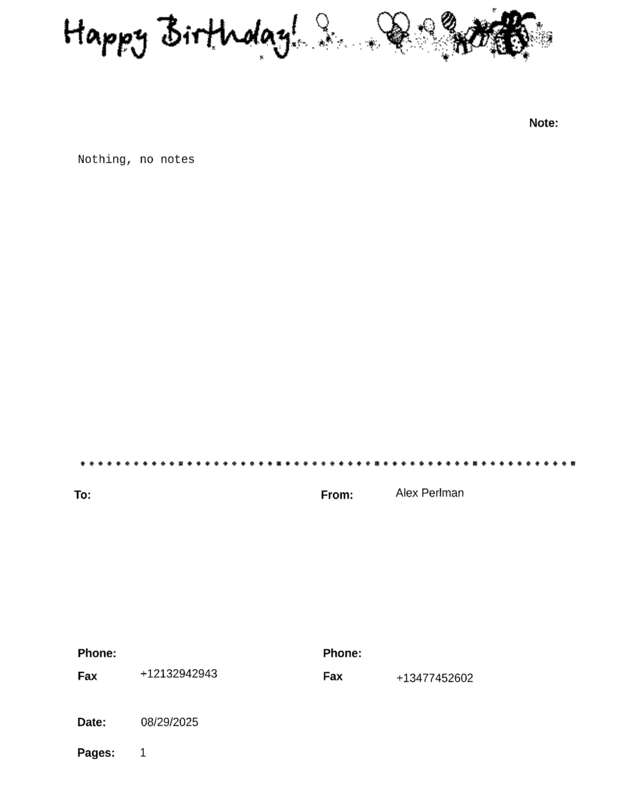 fax page