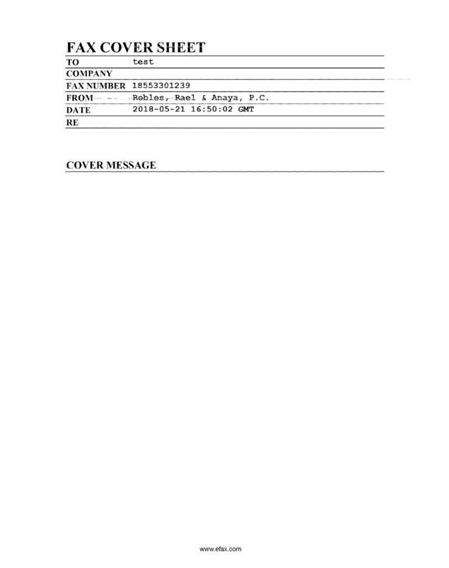 Fax page