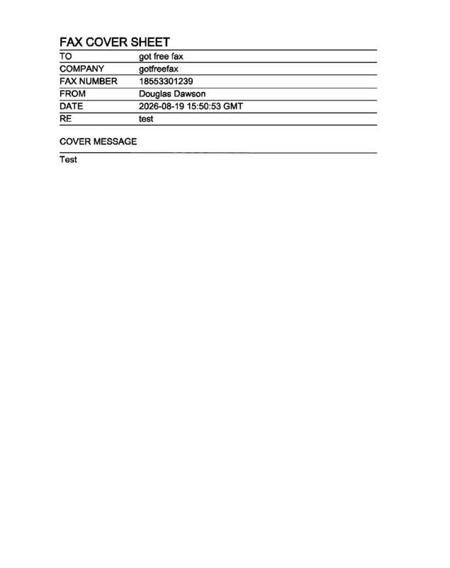fax page