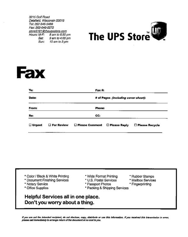 fax page
