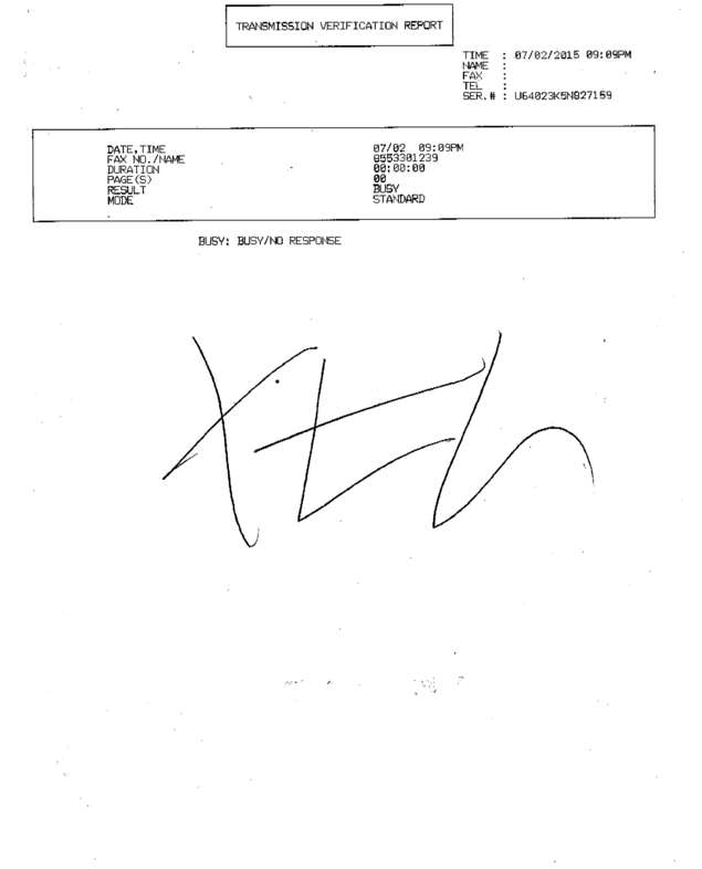 Fax page