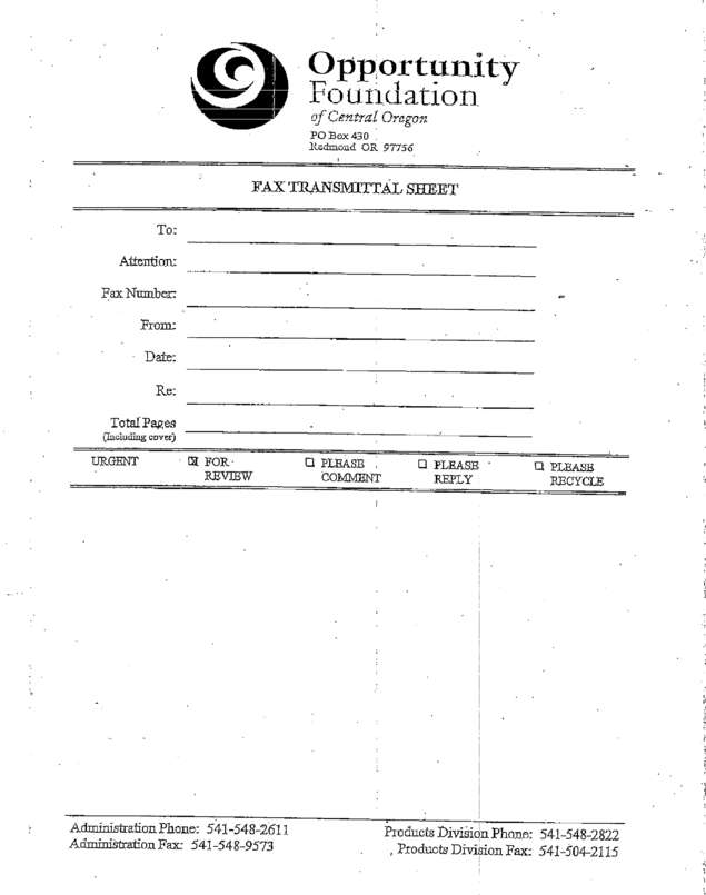 Fax page