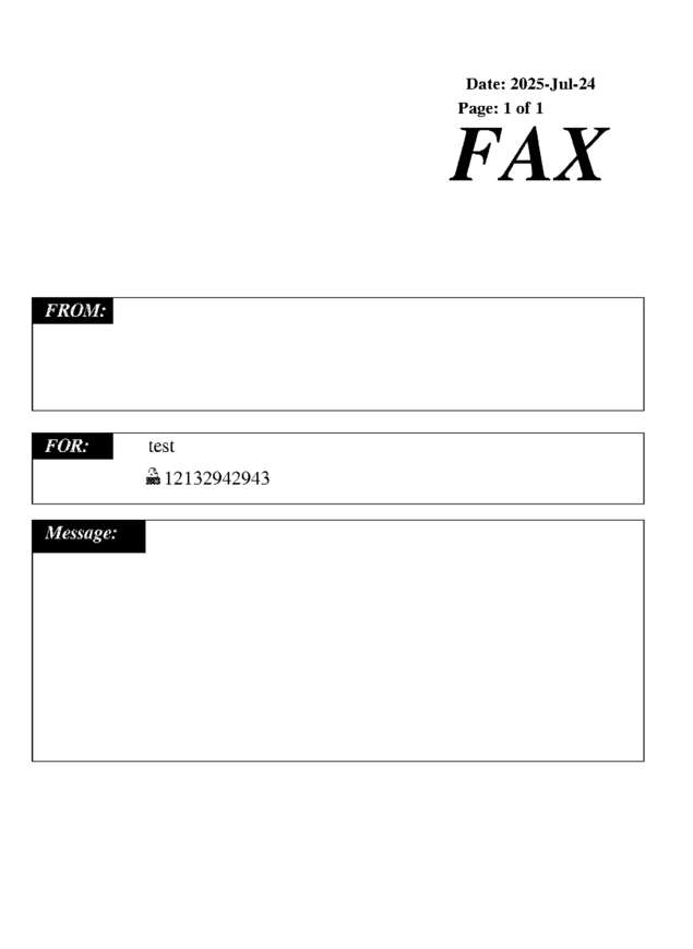 fax page