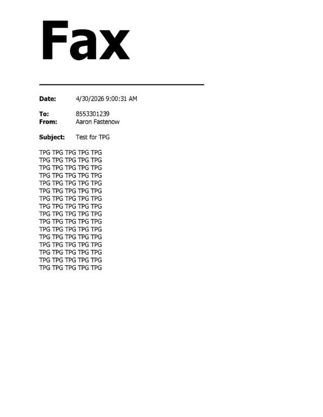 fax page