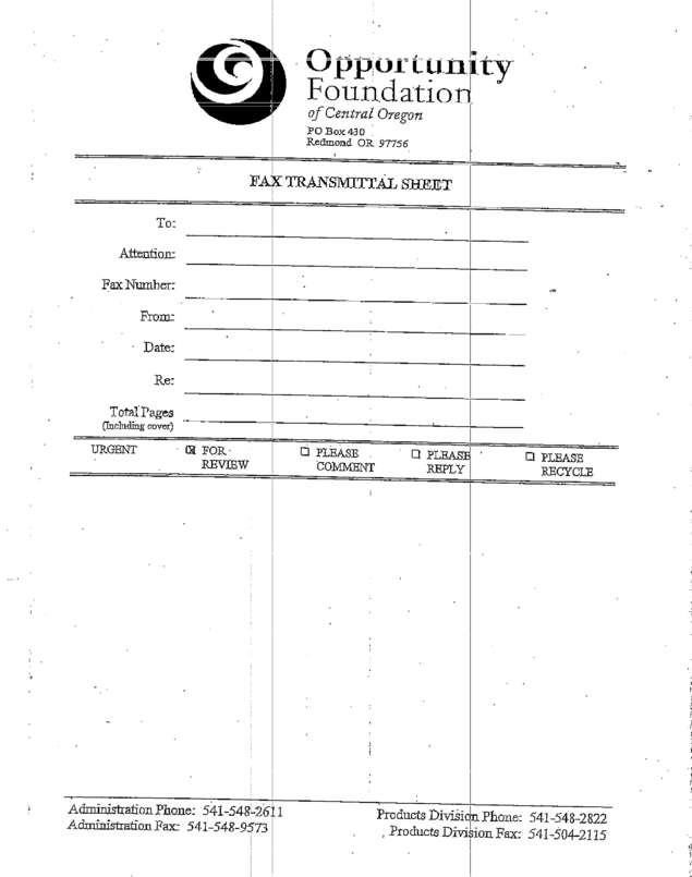 Fax page