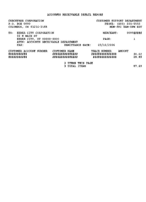 Fax page