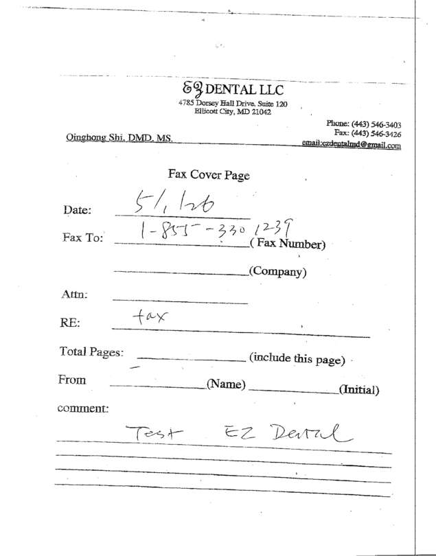 fax page