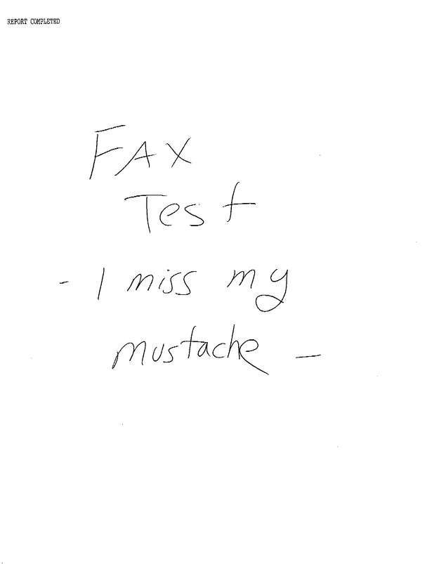 Fax page