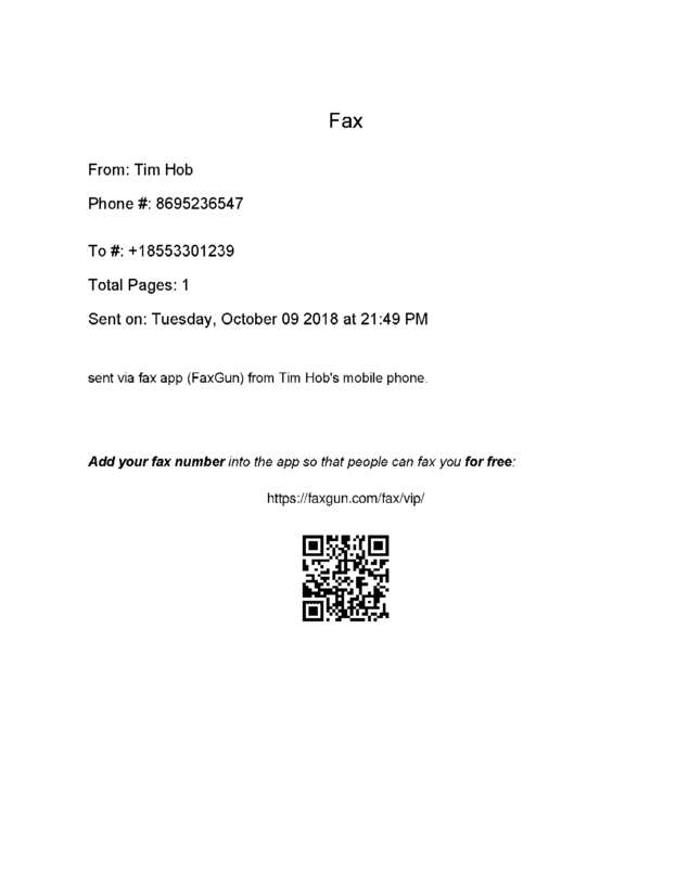 Fax page