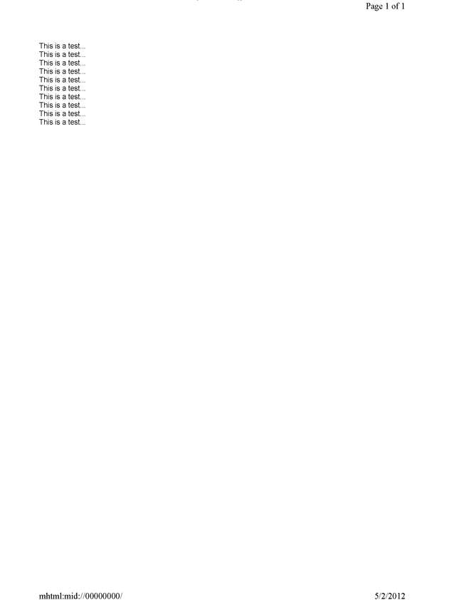 Fax page