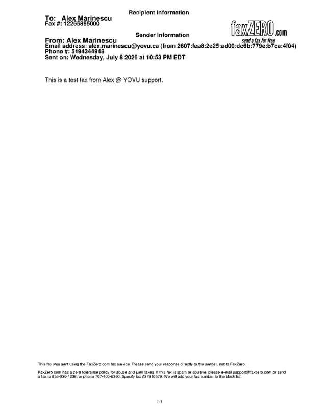 fax page