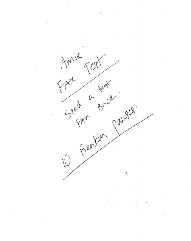 Fax page