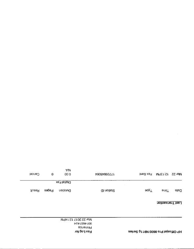 Fax page