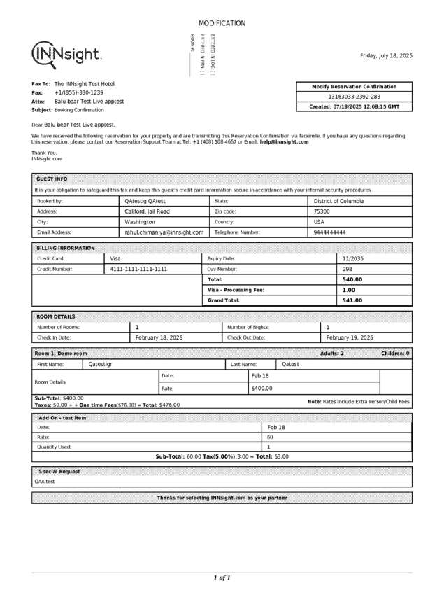 fax page