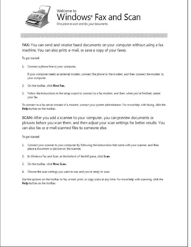 Fax page