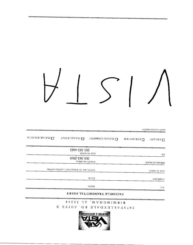 Fax page