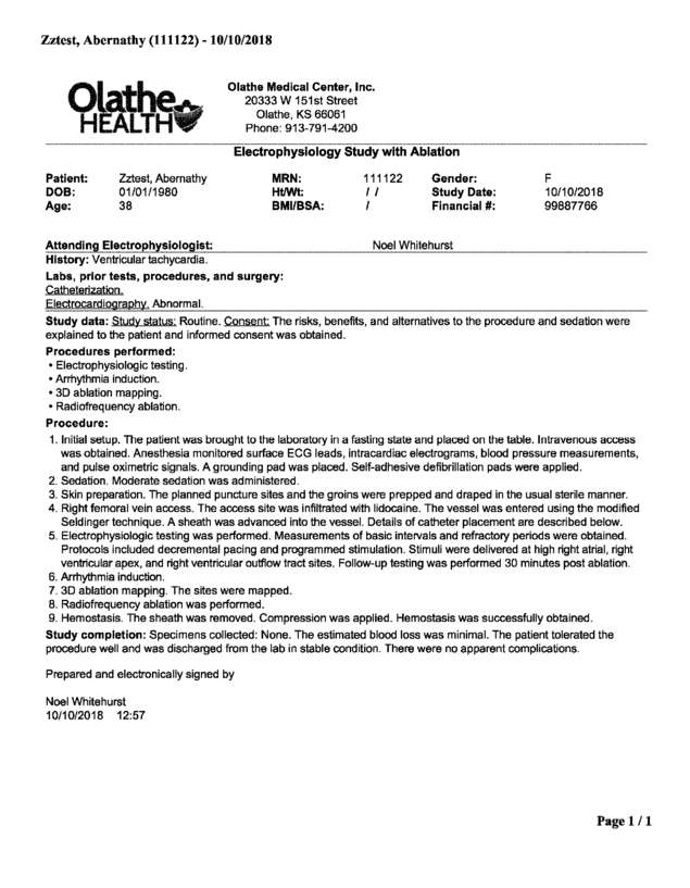 Fax page