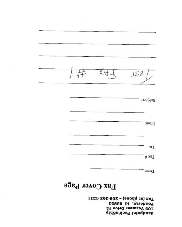 Fax page