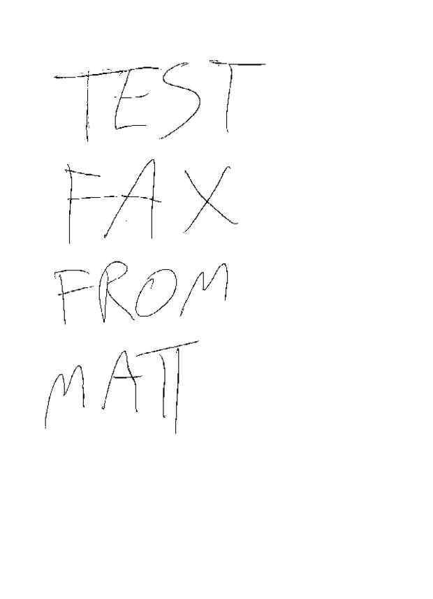 Fax page