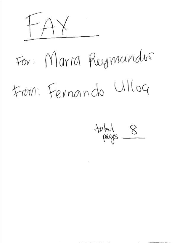 Fax page