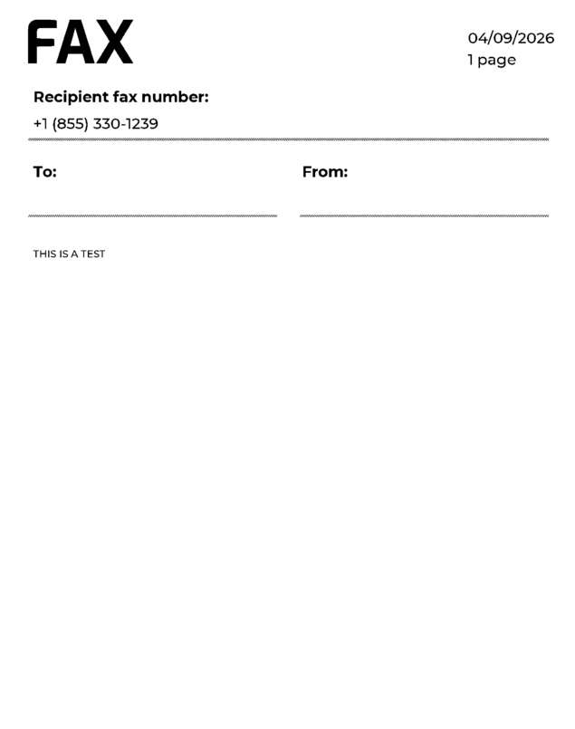 fax page