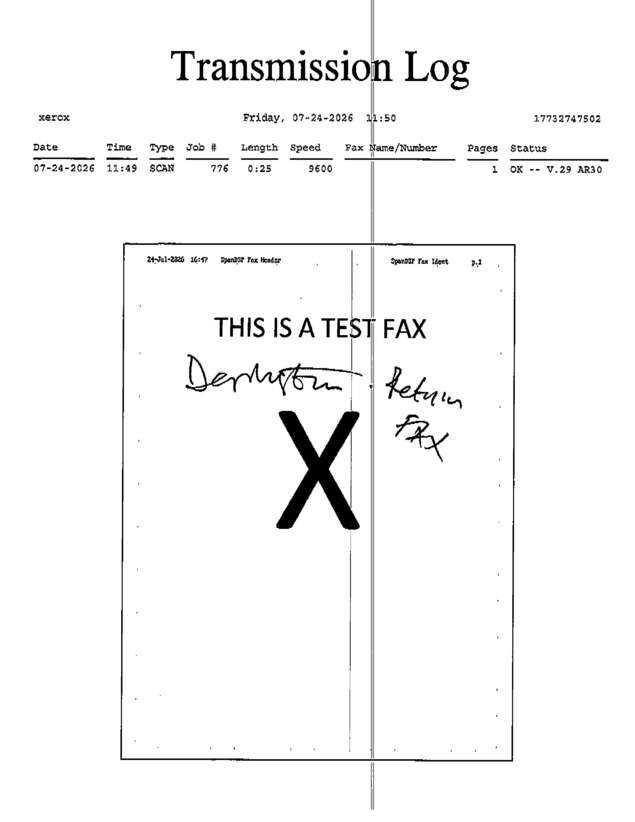 fax page