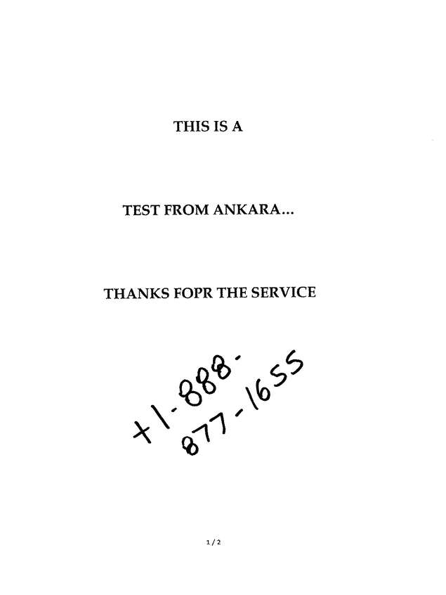 Fax page