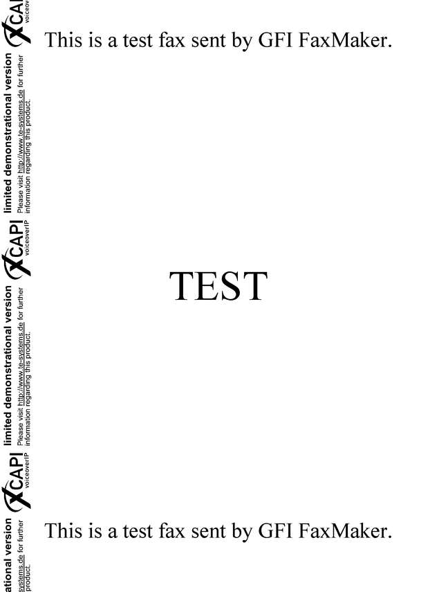 Fax page