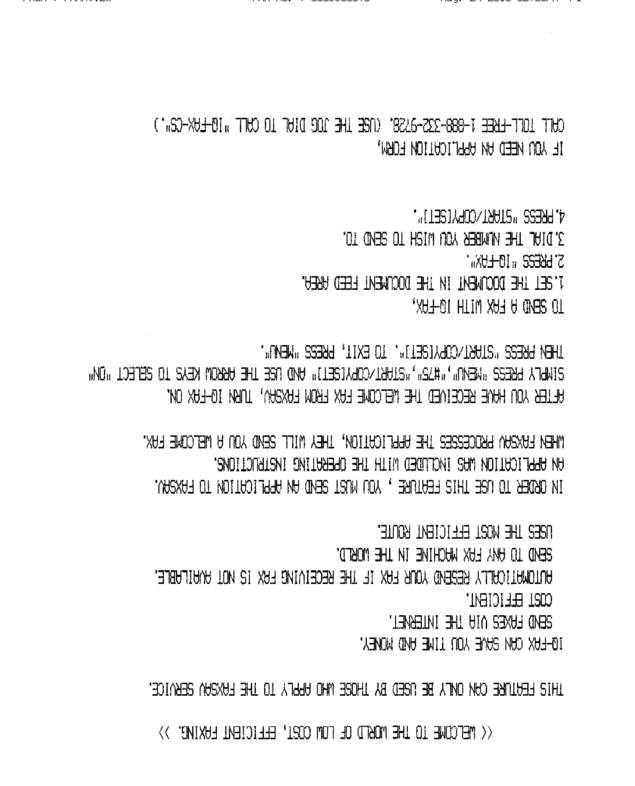 Fax page