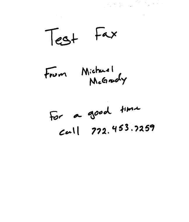 Fax page