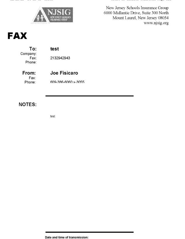 fax page